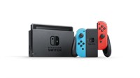 NINTENDO SWITCH W/ NEON BLUE & NEON RED JOY CON