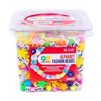 GO CREATE! ALPHABET FASHION BEADS-10oZ TUB