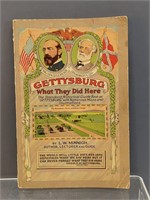 Vintage Gettysburg Guide Book and Map