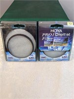 Pair of Hoya 72mm UV Filters