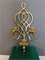 Brass 3 Arm Candle Sconce India