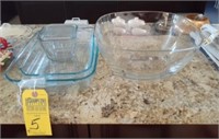 ASSORTED PYREX BOWLS - ASSORTED SIZES
