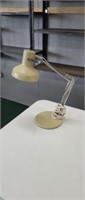 Vintage metal 17 in adjustable desk lamp, tested