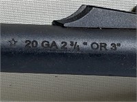 SR) 20 gauge barrel for 2 3/4 or 3 inch