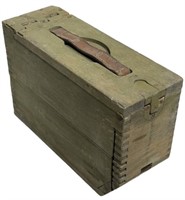 Sr) Wwi Wooden Ammo Box For Browning 1917 And