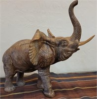 899 - Asian Carved Wood Elephant Figure (T203)