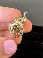 Vintage gold tone GOP pin