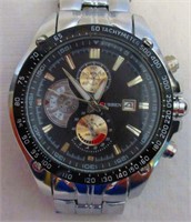 Curren Tachymeter Black Dial Wrist Watch