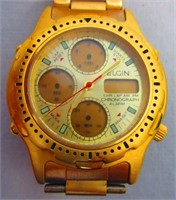 Elgin Quartz Wrist Watch with Digital Chronograph