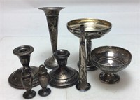 STERLING WEIGHTED CANDLESTICKS