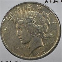 1922  Silver Peace Dollar