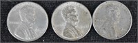 3 pcs 1943 Steel Pennies