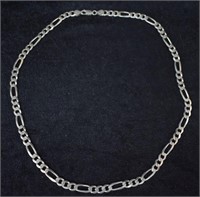 Sterling Silver Curb Chain Necklace.