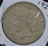 1926 S Silver Peace Dollar