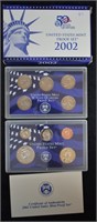 2002 US Mint State Quarter Proof Set.