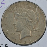 1926 S Silver Peace Dollar