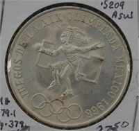 1968 Mexico Olympic 25 Pesos - 70% Silver