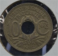 1918 France 10 Centimes
