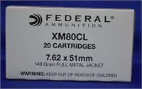 Federal 7.62X51 (308) Box of 20 Rds