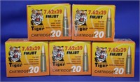 Golden Tiger 124gr 7.62X39 4 Boxes of 100 Rds