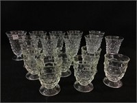 Group of American Fostoria Goblets-10 Large