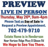 Fri.@10am - Amazing Henderson Estate Online Auction 5/27