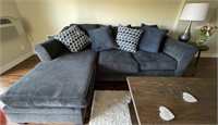 Gray Sofa Couch With Chaise Newer Clean