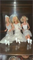 Lot of 3 1970s Supersize Barbies-No boxes-Exc Cond