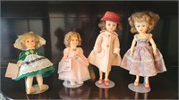 Lot 4 Vintage Shirley Temple Dolls-2 have Ideal ta