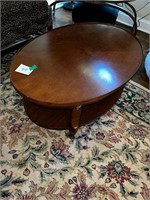 FABULOUS WOODEN OVAL COFFEE TABLE