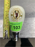 ALEXANDER KEITH'S WHITE DRAUGHT TAP HANDLE