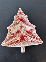 1969 Christmas Holiday Tree Ceramic signed
