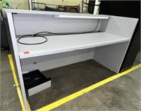 office desk, cubicle style