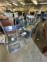 lblue student chairs - approx 50