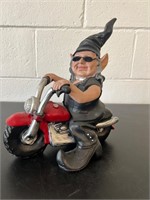 12” Biker Babe the Biker Gnome Statue