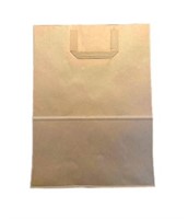 1274 - 12*7*14 BROWN PAPER BAG WITH FLAT HANDLE