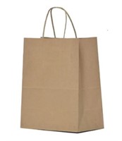1377 - 13*7*17 BROWN PAPER BAG WITH TWISTED ROUND