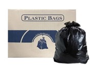 30'' X 38" STRONG BLACK GARBAGE BAG (200 BAGS) A24
