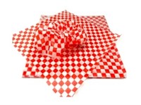 CHECKERS GREASEPROOF PAPER RED 1000 PCS 12''X12''