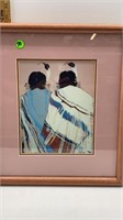 1985 AMERICAN INDIAN PRINT SIGNED YOLANDA ROBERTS