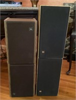 Two pair of JBL speakers