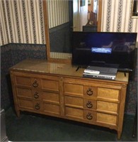 Dresser and mirror and matching nightstand