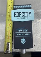 NEW HOPCITY 8TH SIN LAGER DRAUGHT TAP HANDLE