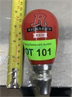 RICKARD'S RED DRAUGHT TAP HANDLE