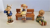 3 Hummel Figurines 4" to 5 3/4" T
