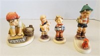 4 Hummel Figurines 3 1/2" to 5" T