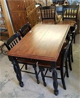 Beautiful Bar Table And 4 Chairs W/ Barstools