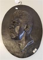 Signed Bronze Wall Sculpture Dated 1893