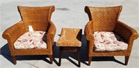 Pier 1 Imports Wicker Chairs With Ottoman