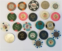 Large Lot Of Mixed Casino Tokens & Chips
